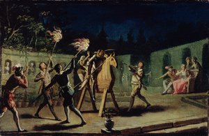 Don Quijote és Sancho Panza Clavilenón lovagol (82435-ös pár)